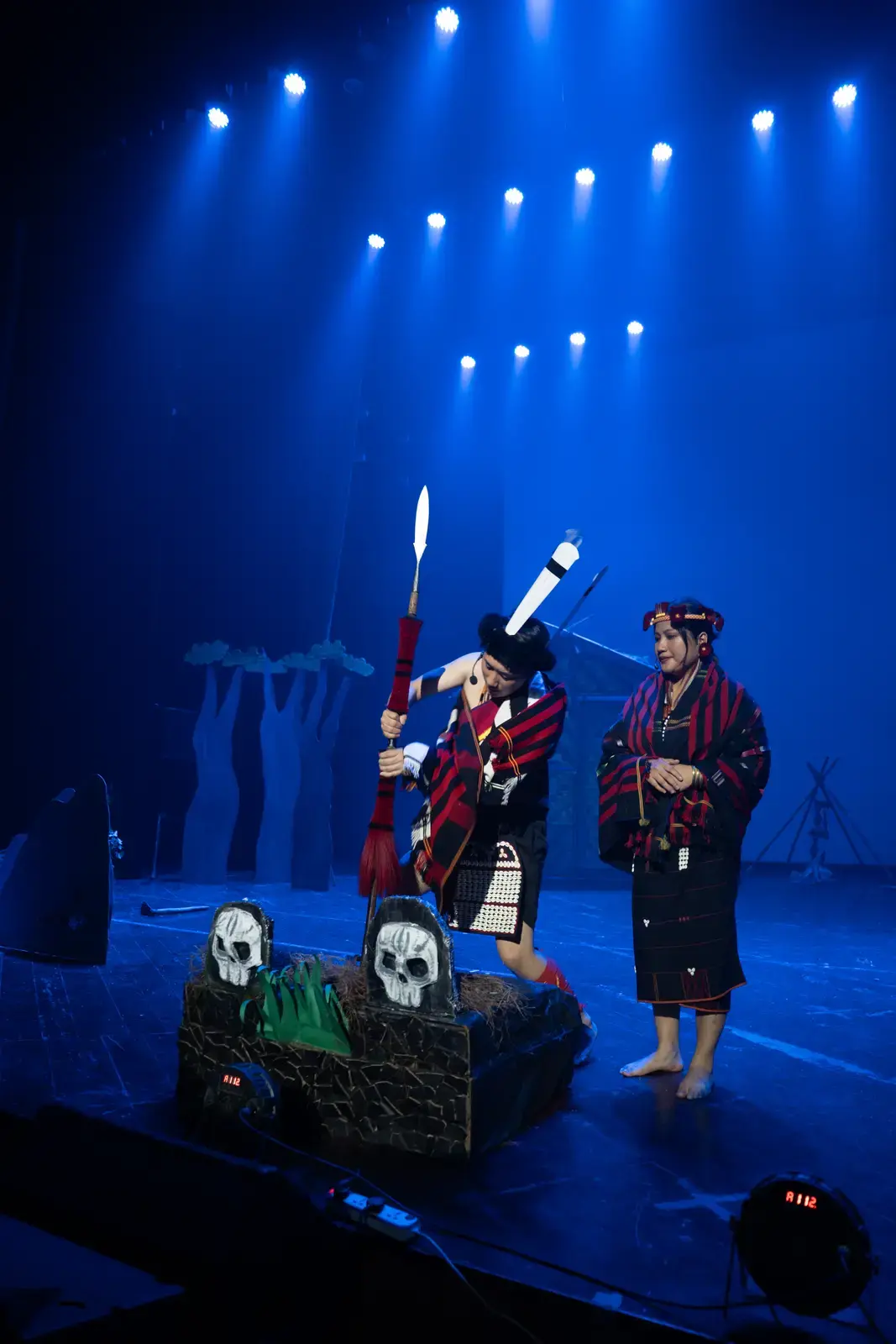 Curtain-call bow, full company, Kohima audience, A Winter Night's Dream.